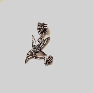 HUMMINGBIRD Charm for European Style Bracelets Fits Pandora Systems